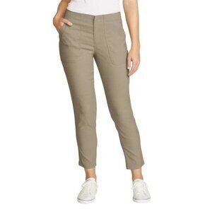 NWOT Eddie Bauer Horizon Ankle Pants Women's Size 8 Khaki